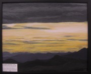 Small photo of painting of Golden Sunrise as seen driving from Osoyoos, BC
